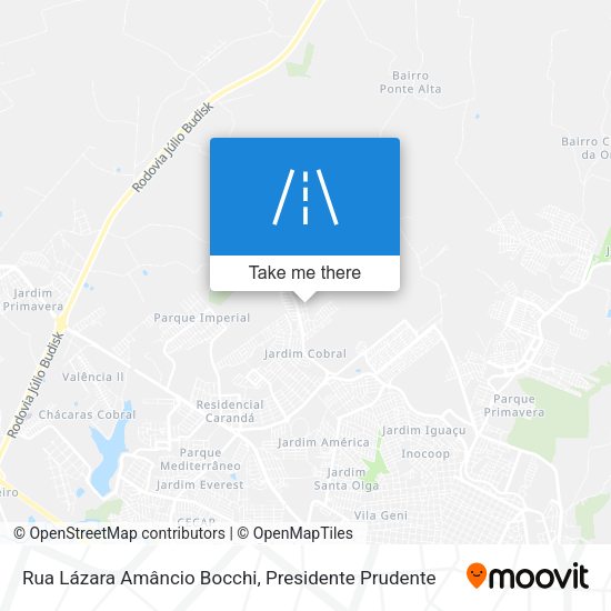 Rua Lázara Amâncio Bocchi map