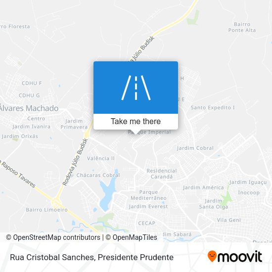 Rua Cristobal Sanches map