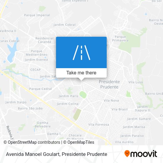 Avenida Manoel Goulart map