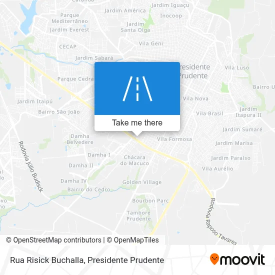 Rua Risick Buchalla map