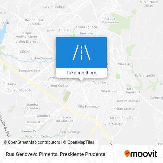 Rua Genoveva Pimenta map