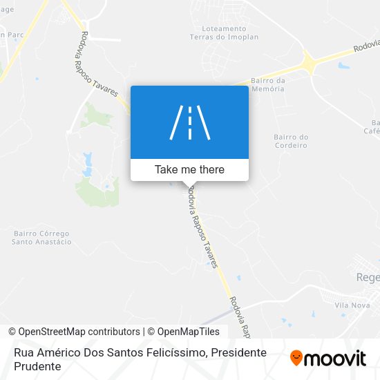 Rua Américo Dos Santos Felicíssimo map