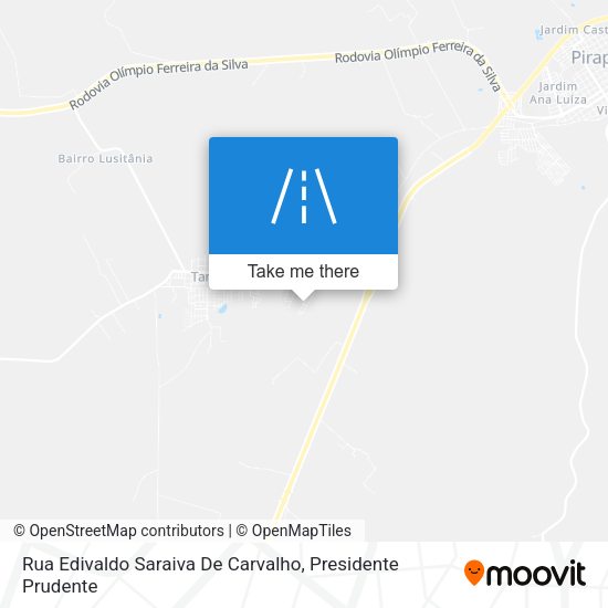 Rua Edivaldo Saraiva De Carvalho map