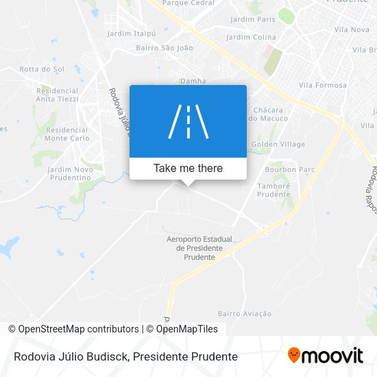 Rodovia Júlio Budisck map