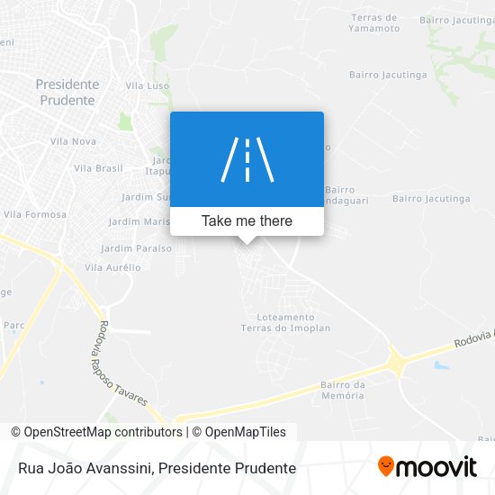 Rua João Avanssini map