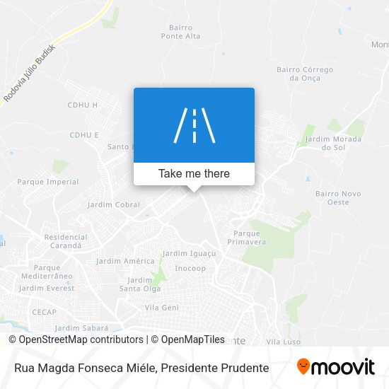 Rua Magda Fonseca Miéle map