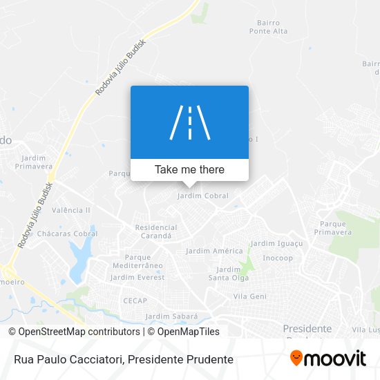 Rua Paulo Cacciatori map