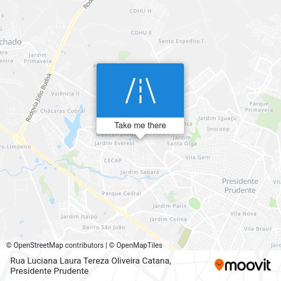 Rua Luciana Laura Tereza Oliveira Catana map