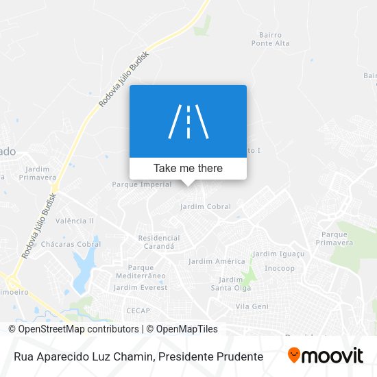 Rua Aparecido Luz Chamin map