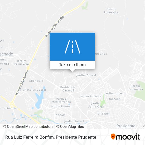 Rua Luiz Ferreira Bonfim map