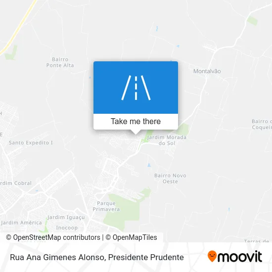 Rua Ana Gimenes Alonso map