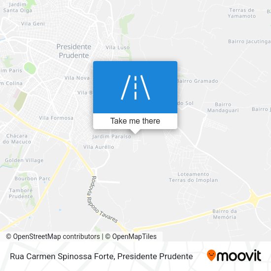Rua Carmen Spinossa Forte map