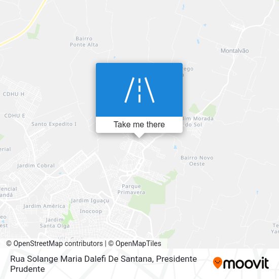Rua Solange Maria Dalefi De Santana map
