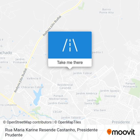 Rua Maria Karine Resende Castanho map