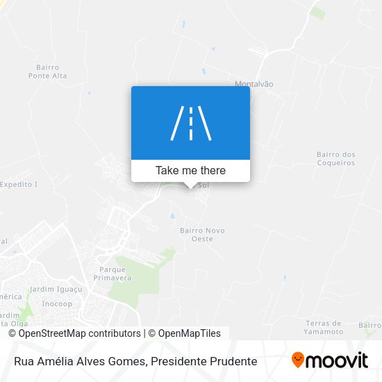 Rua Amélia Alves Gomes map