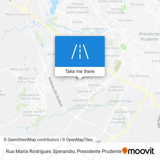 Rua Maria Rodrigues Sperandio map