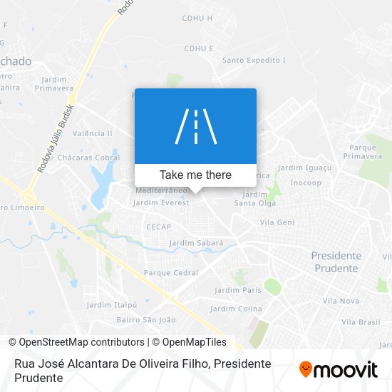 Rua José Alcantara De Oliveira Filho map