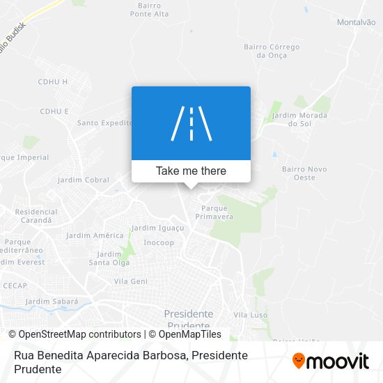 Rua Benedita Aparecida Barbosa map