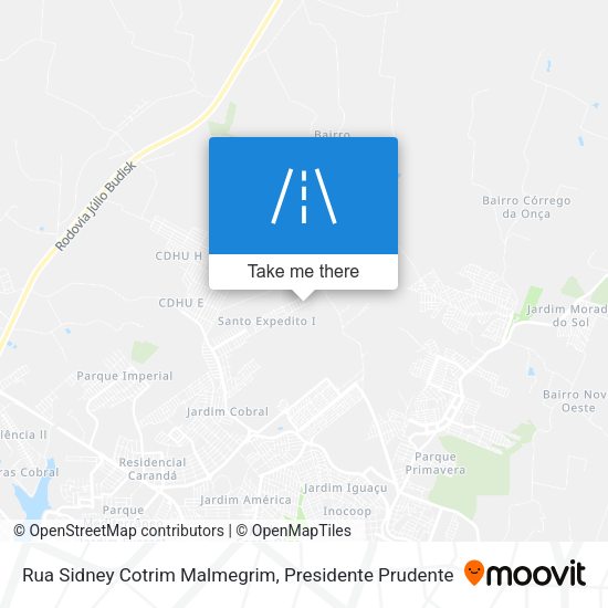 Rua Sidney Cotrim Malmegrim map