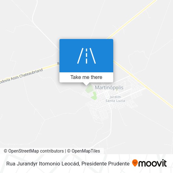 Rua Jurandyr Itomonio Leocád map