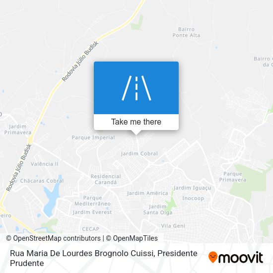 Rua Maria De Lourdes Brognolo Cuissi map