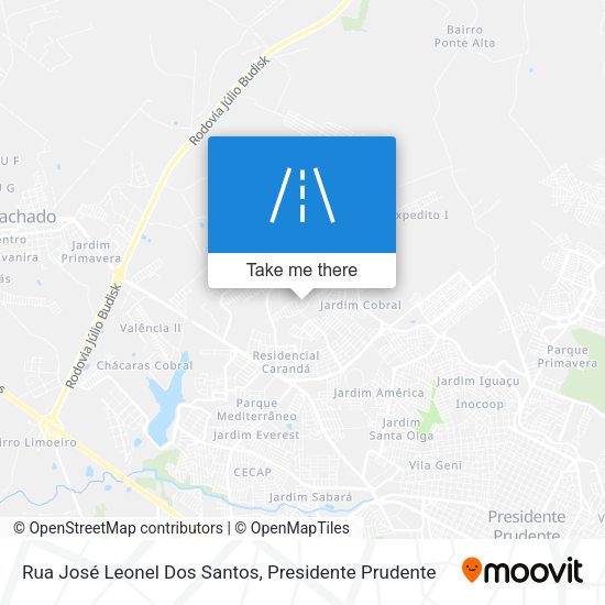 Rua José Leonel Dos Santos map