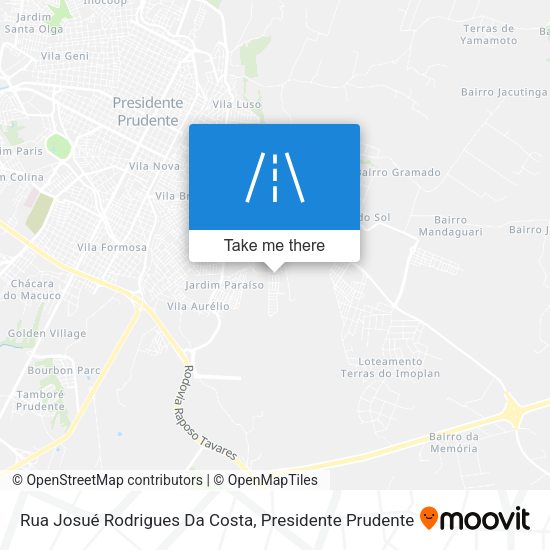 Rua Josué Rodrigues Da Costa map