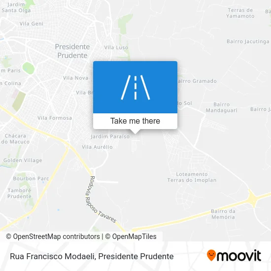 Rua Francisco Modaeli map