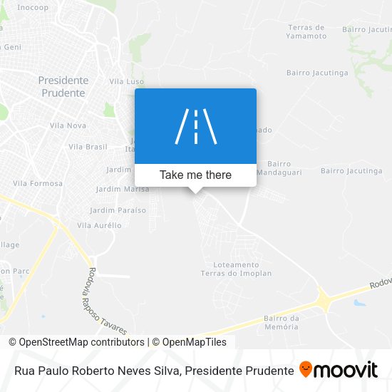 Rua Paulo Roberto Neves Silva map