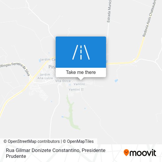 Rua Gilmar Donizete Constantino map