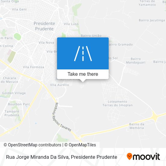 Rua Jorge Miranda Da Silva map