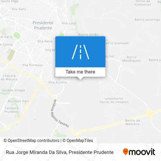 Rua Jorge Miranda Da Silva map