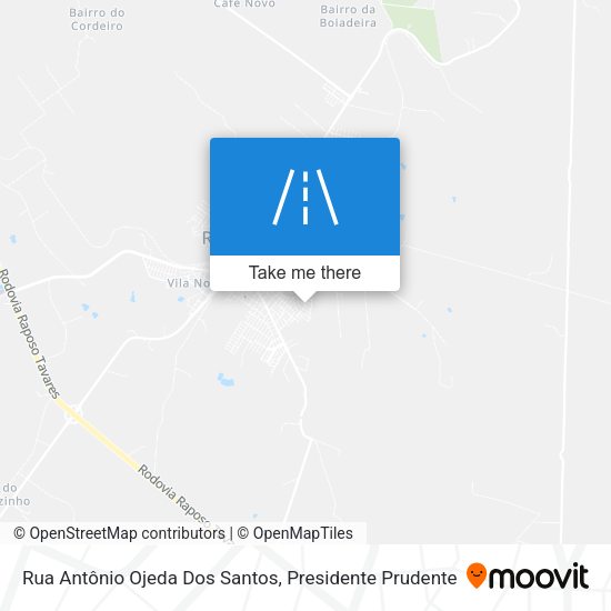Rua Antônio Ojeda Dos Santos map