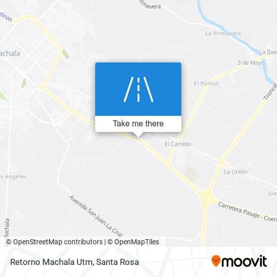 Retorno Machala Utm map