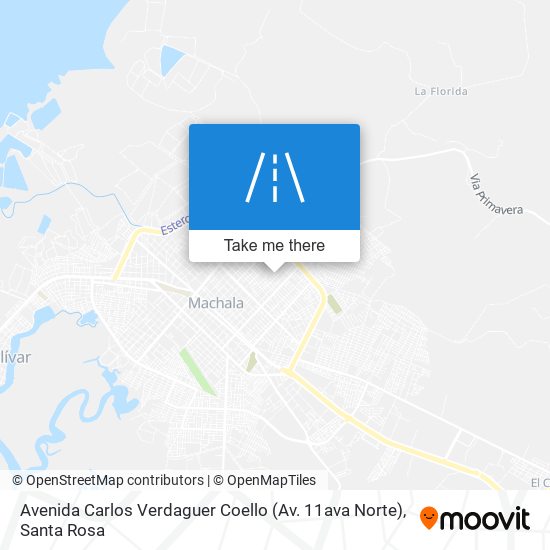 Mapa de Avenida Carlos Verdaguer Coello (Av. 11ava Norte)