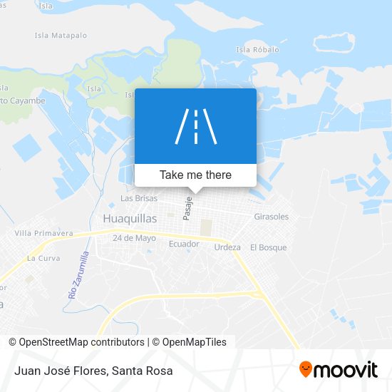 Juan José Flores map