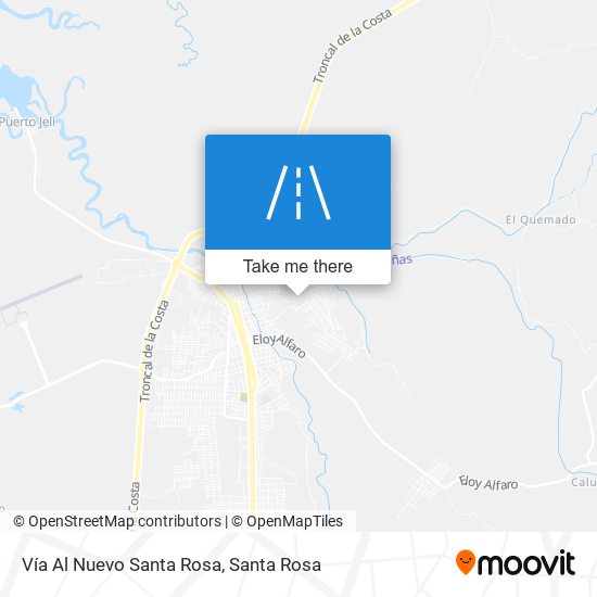 Vía Al Nuevo Santa Rosa map