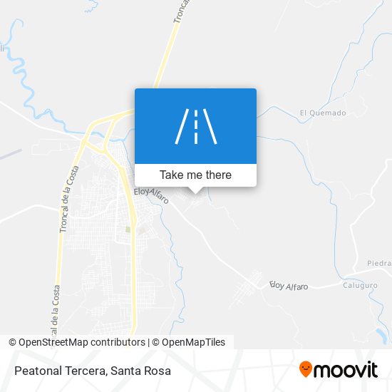 Peatonal Tercera map