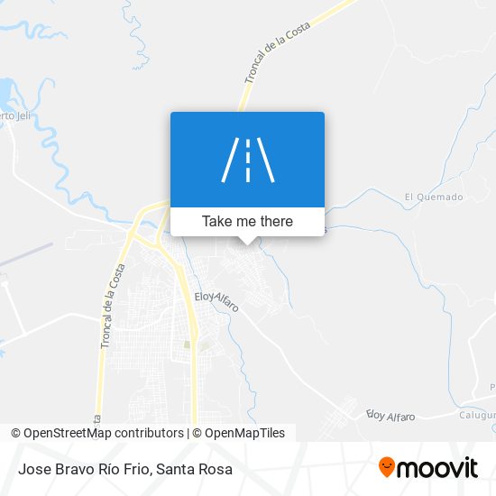 Jose Bravo Río Frio map