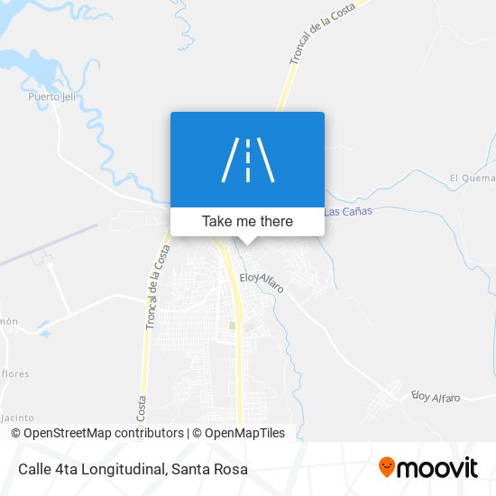 Calle 4ta Longitudinal map