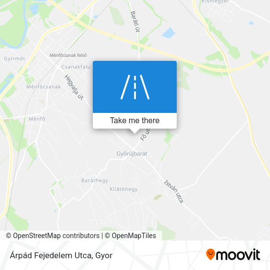 Árpád Fejedelem Utca map