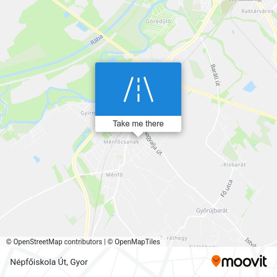 Népfőiskola Út map