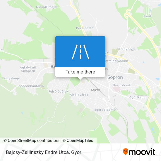 Bajcsy-Zsilinszky Endre Utca map