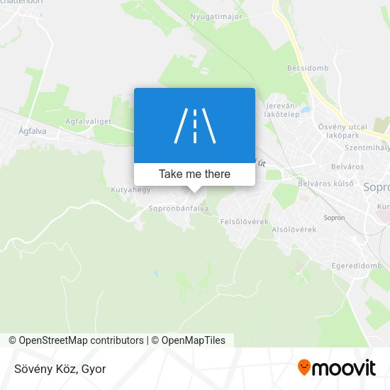 Sövény Köz map