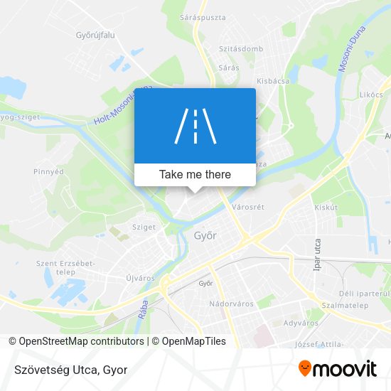 Szövetség Utca map