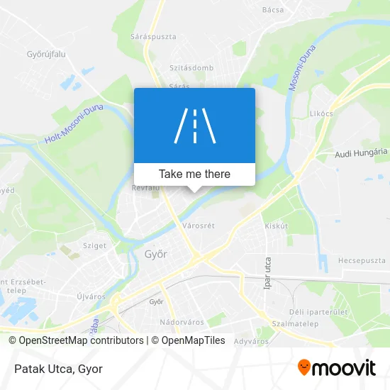 Patak Utca map