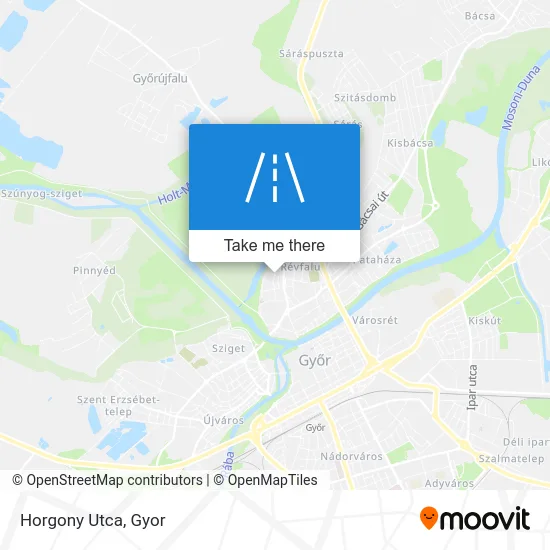 Horgony Utca map
