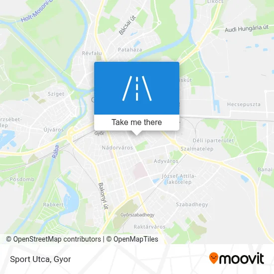 Sport Utca map