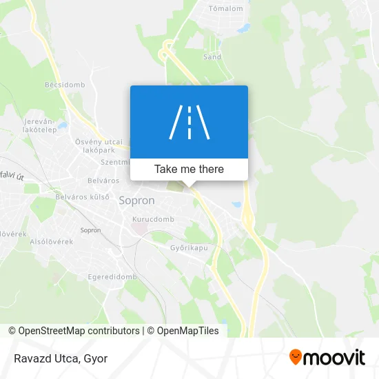 Ravazd Utca map