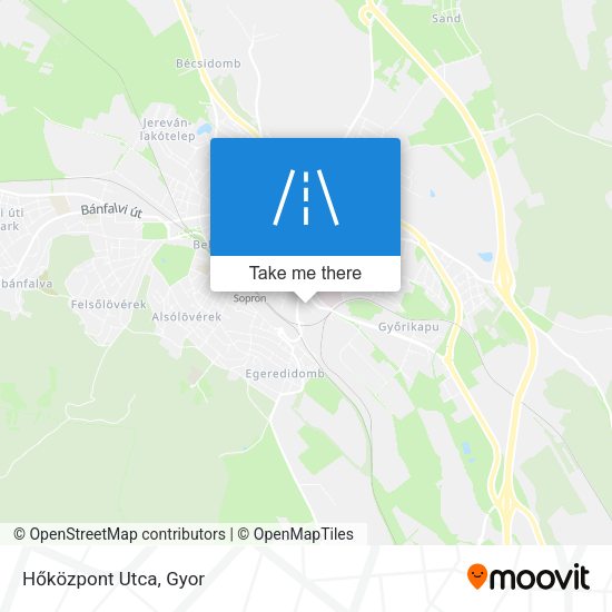 Hőközpont Utca map